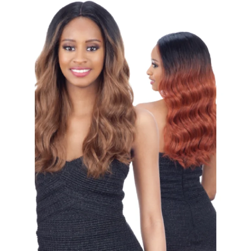 Long - length wig with a wavy texture for a beachy and romantic lookFreeTress Equal Synthetic Hair 5 Inch Lace Part Wig - Viva